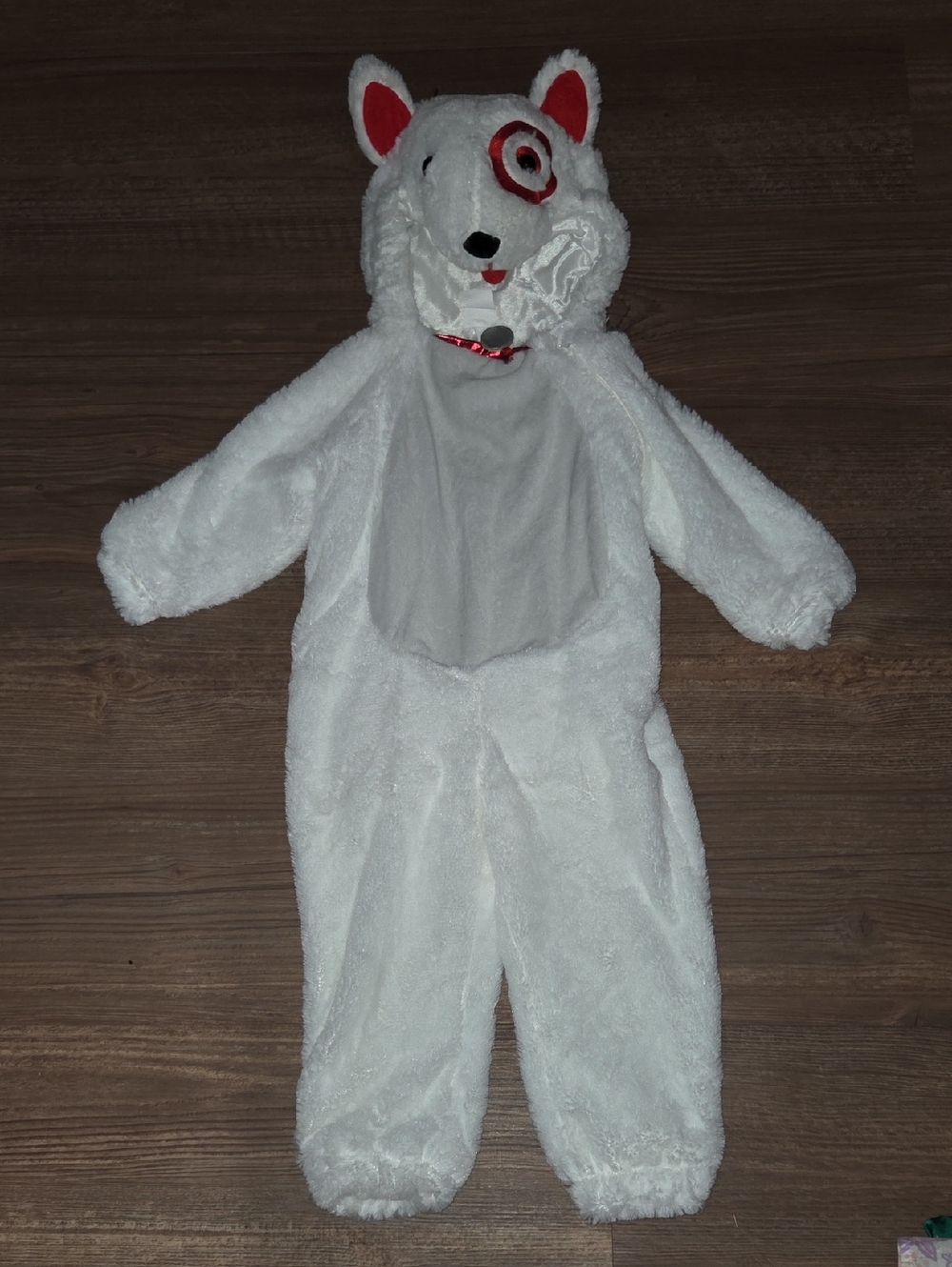 Target Bullseye Plush Dog Costume with Hood
